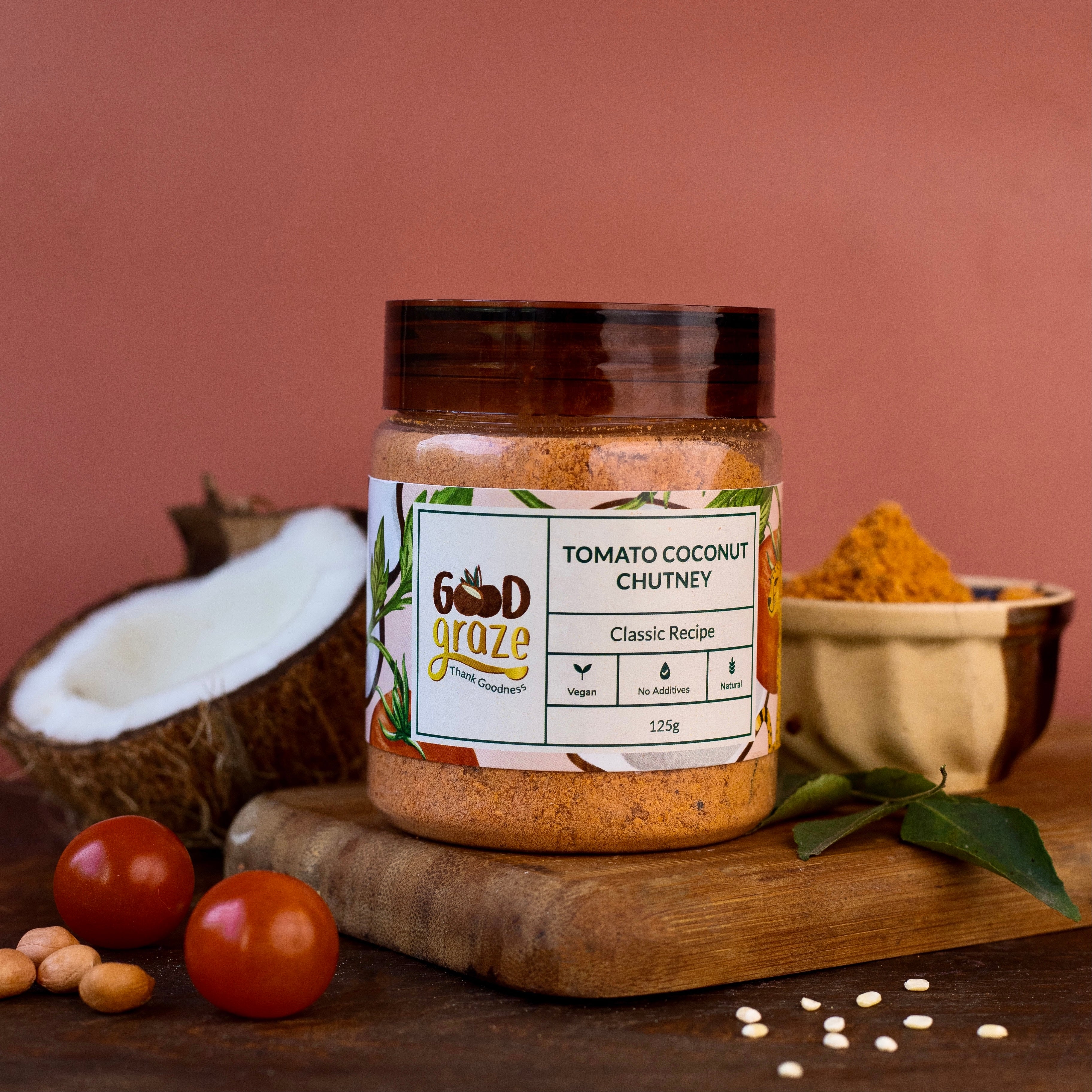 Good Graze Tomato Coconut Chutney Powder - 125gms
