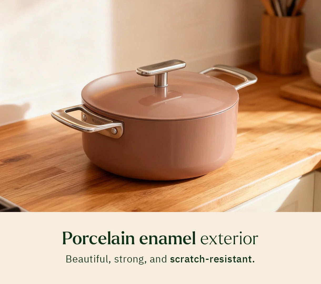 Ember Mini Dutch Oven 20cm Stainless Steel Handle Ceramic Non-Stick