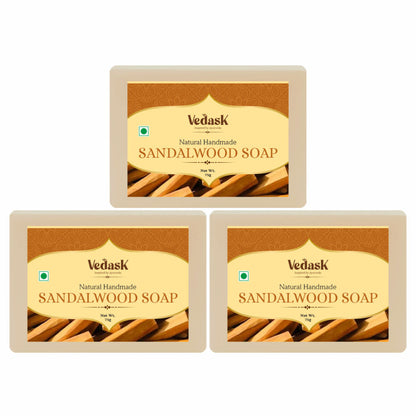 Vedask Organic Handmade Sandalwood Bath Soap