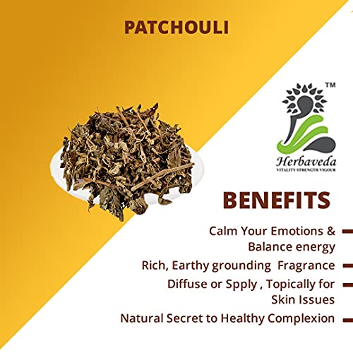 Herbaveda- Patchouli Leaves Dried 100g | Good for Skin