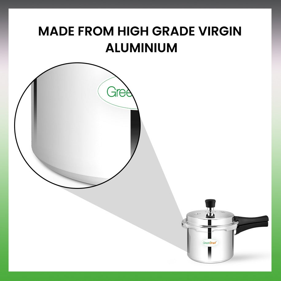 Greenchef Coral Aluminium Outer Lid Induction Bottom Pressure Cooker