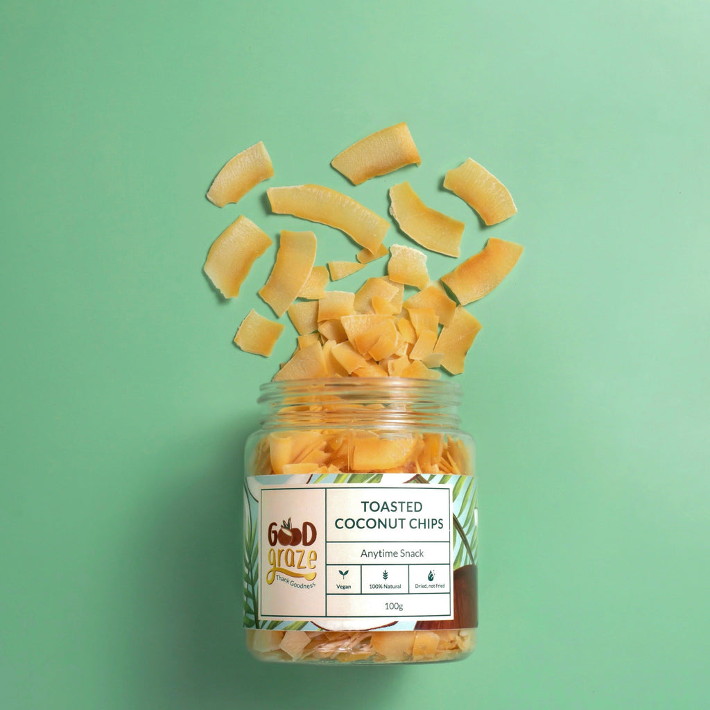 Good Graze Toasted Coconut Chips - Pack of 2 - 200gms