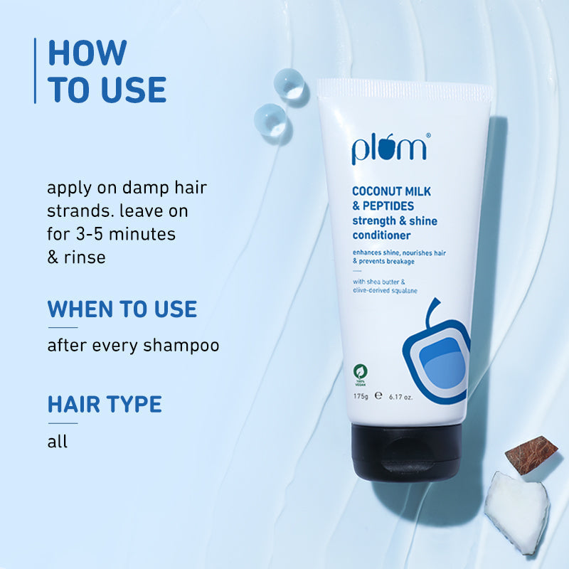 Plum Coconut Milk & Peptides Conditioner - 175 gms