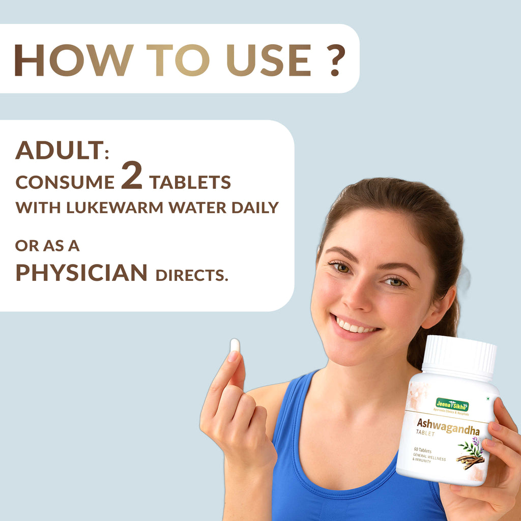Jeena Sikho Ashwagandha Tablet - 60 Tablets