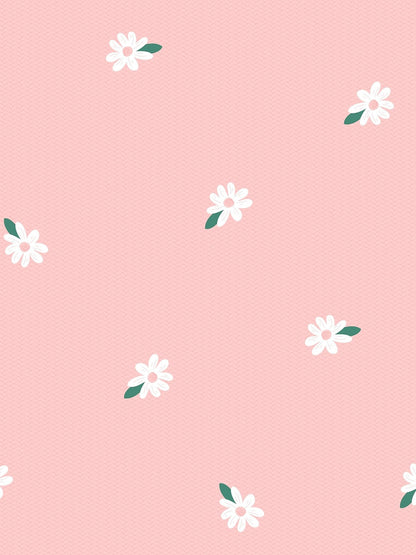 CHHAVI INDIA White & Pink Floral Ultra Soft 210 TC King Bedsheet with 2 Pillow Covers