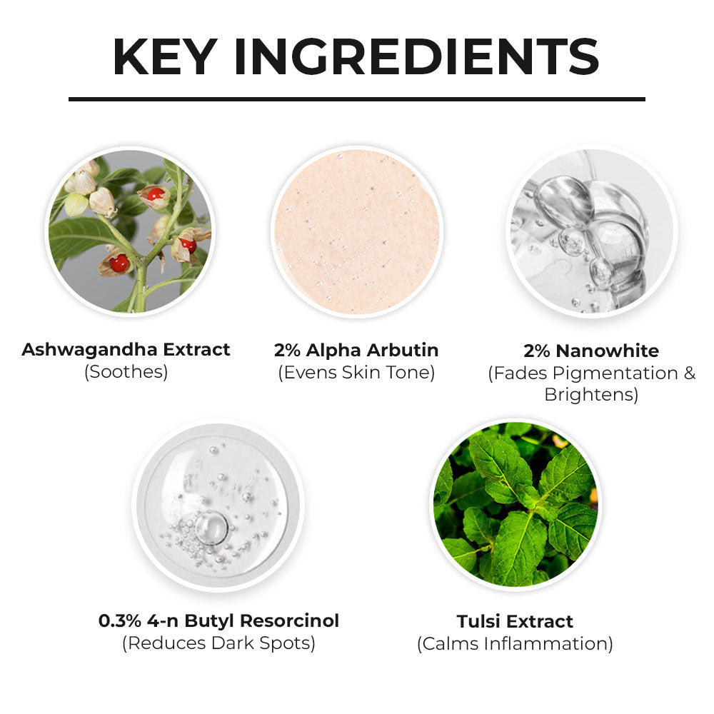 Dr. Sheth’s Ashwagandha & Alpha Arbutin Serum - 30 ml