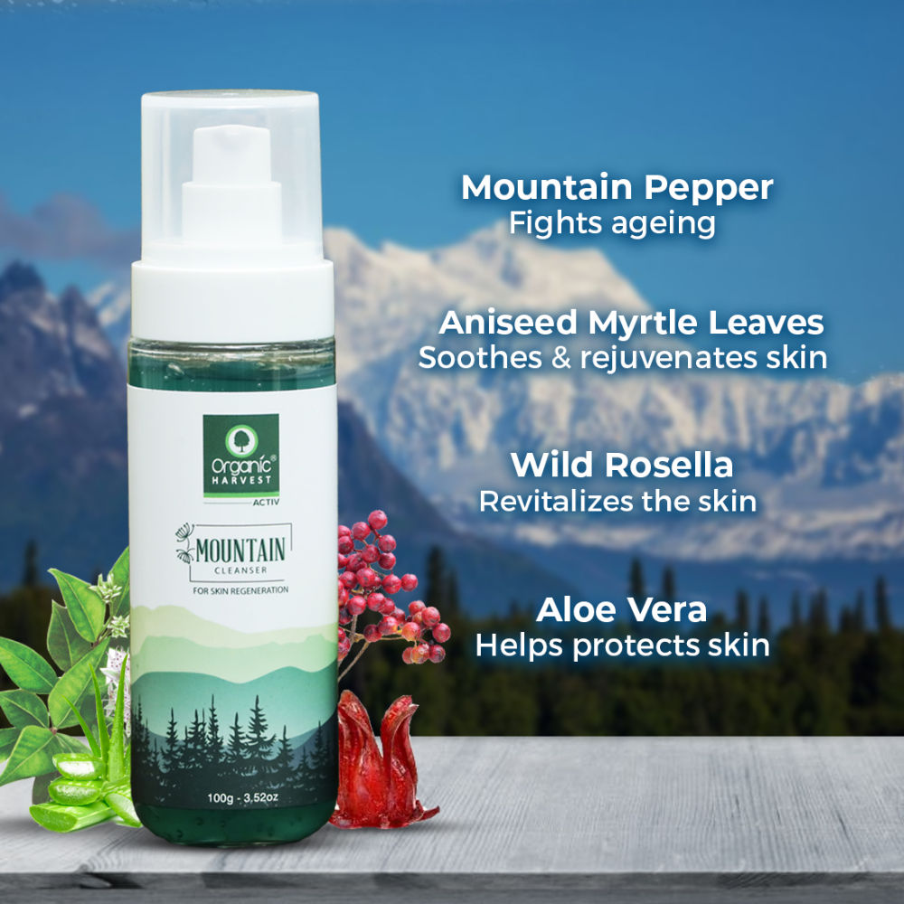Organic Harvest Mountain Cleanser For Skin Regeneration - 100 gms