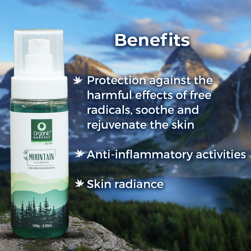 Organic Harvest Mountain Cleanser For Skin Regeneration - 100 gms