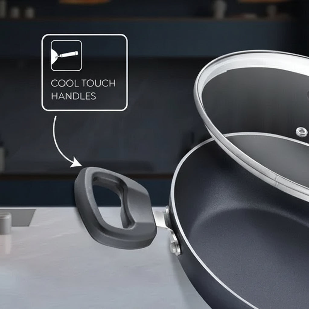 Judge by Prestige 22cm 1.6L Everyday Non-Stick Kadhai Cool Touch Handles