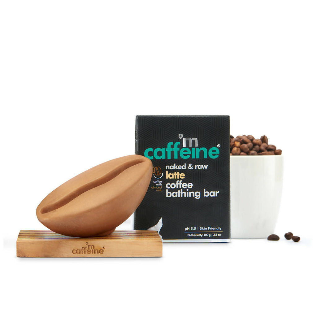 mCaffeine Latte Coffee Soap Bar – Hydrating & Nourishing Body Cleanser