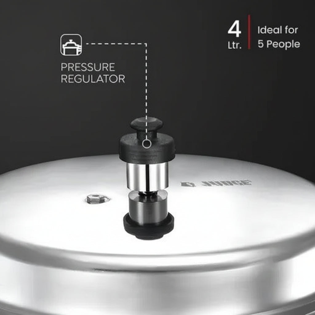 Judge by Prestige Deluxe 4L Induction Bottom Pressure Pan Aluminium