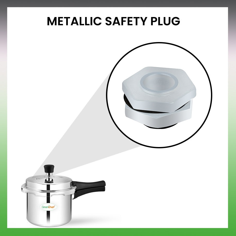 Greenchef Coral Aluminium Outer Lid Induction Bottom Pressure Cooker