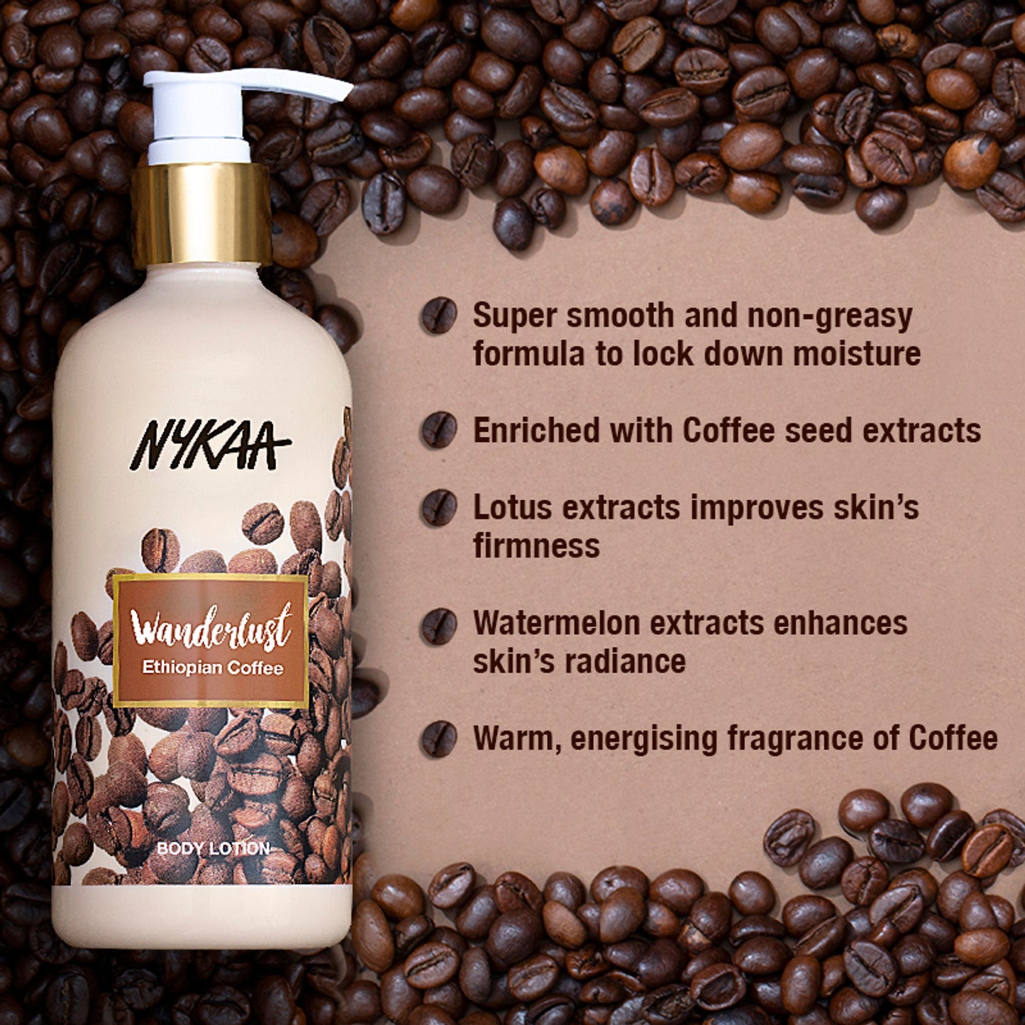 Wanderlust Moisturizing Body Lotion - Ethiopian Coffee