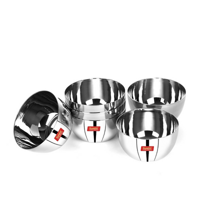 Sumeet Stainless Steel SoLid Apple Bowl