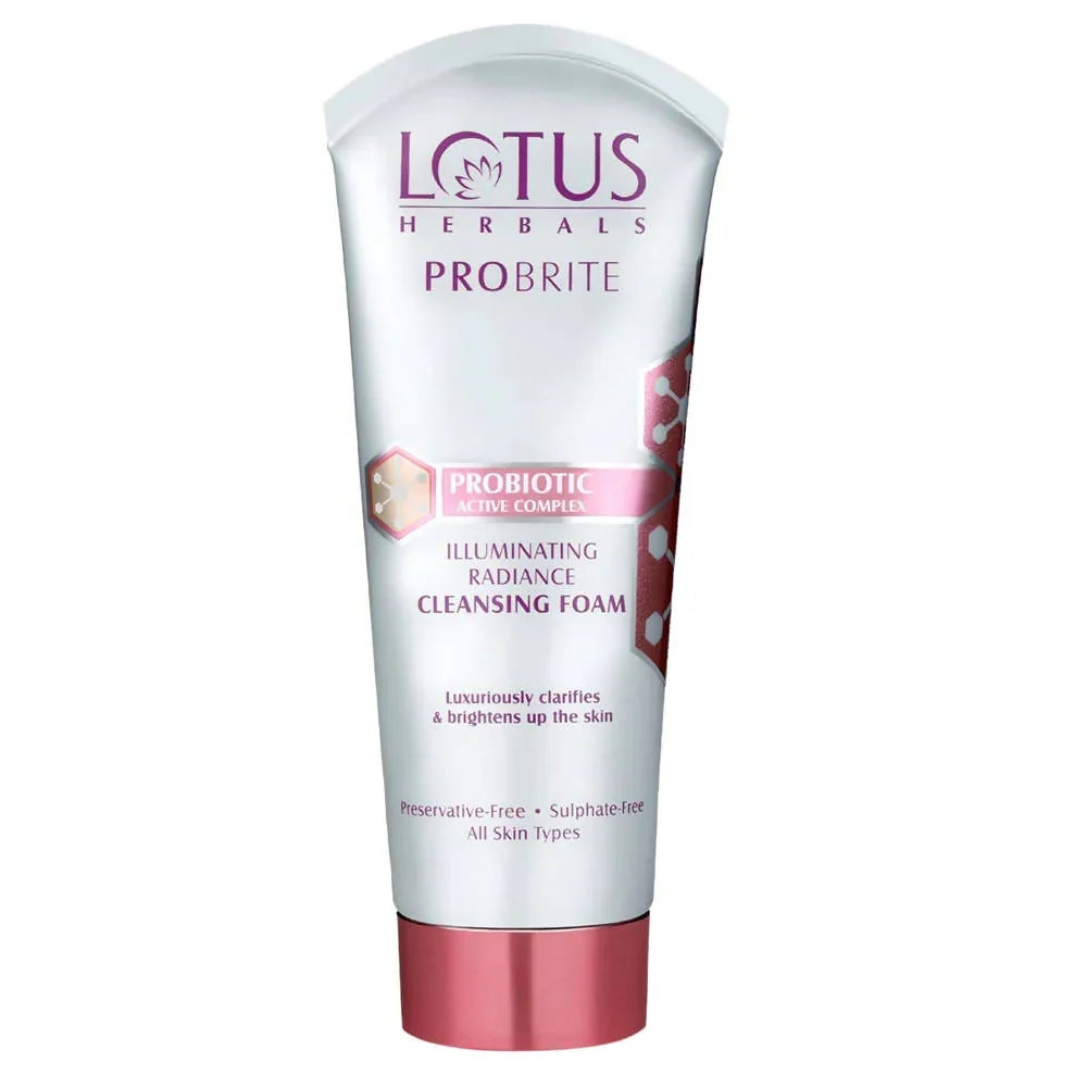 Lotus Herbals Probrite Illuminating Radiance Cleansing Foam - 100 gms