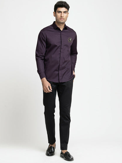 Puzzle Chip Embroidered Shirt by Hilo Design