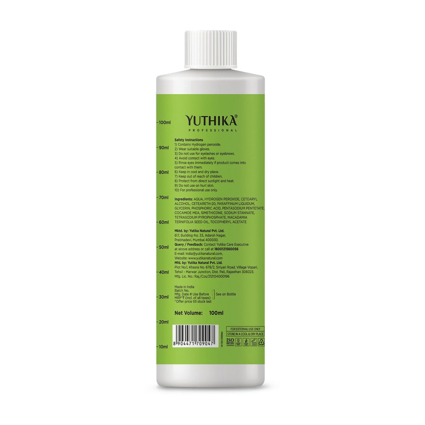 Yuthika Professional Hair Developer 40 Volume (12%)