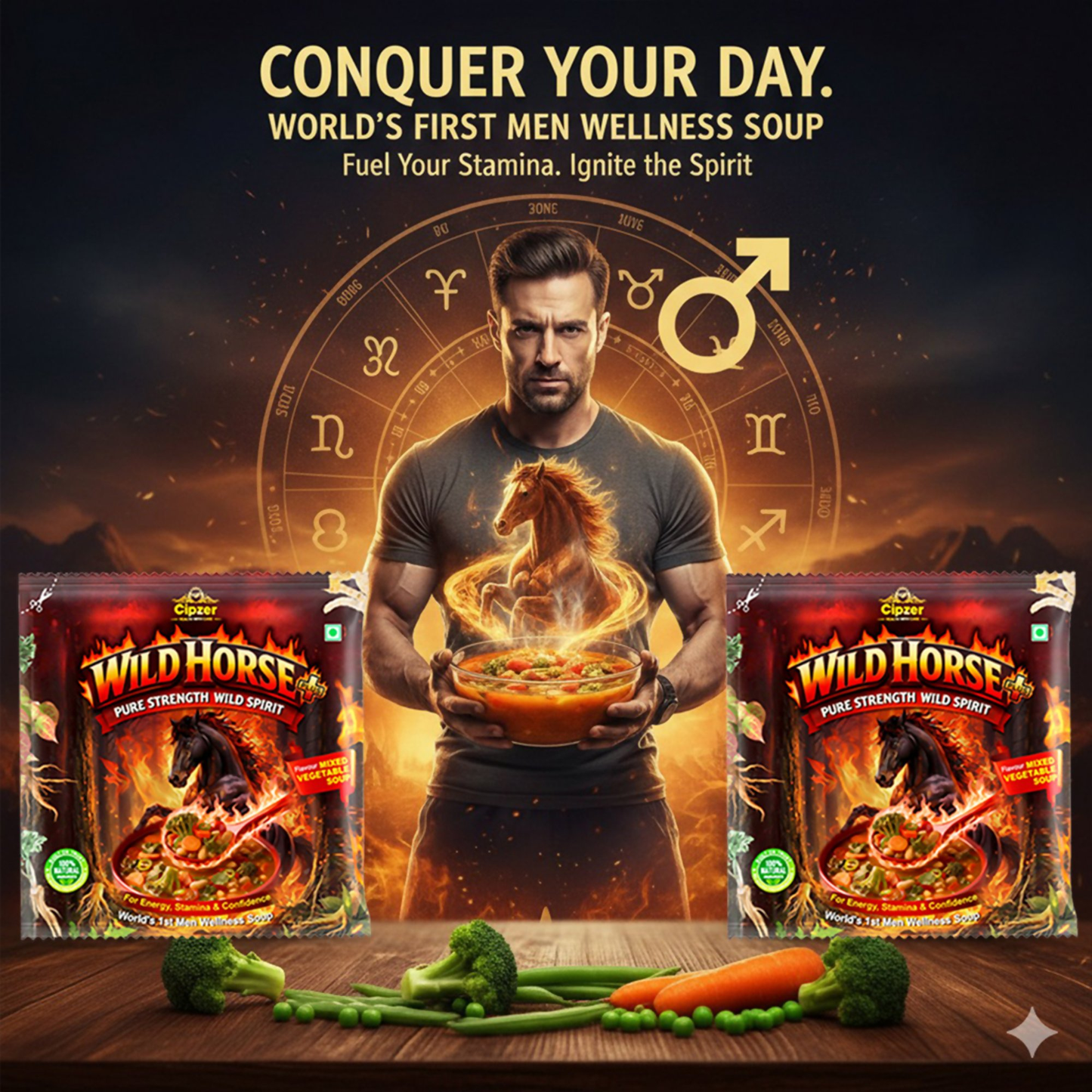 Cipzer Wild Horse Plus Mixed Vegetable Wellness Soup