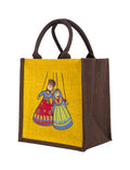 Jute Cottage Puppet Print Zipper Lunch
