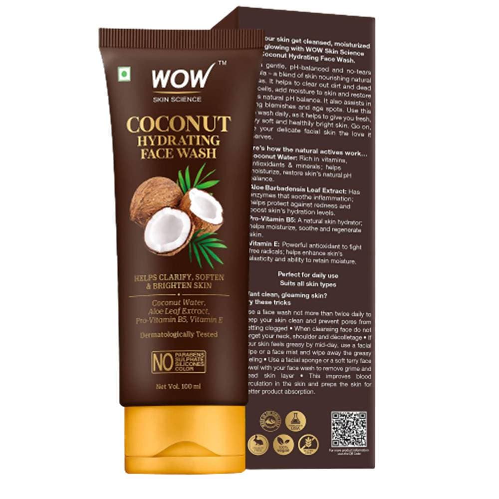 Wow Skin Science Coconut Hydrating Face Wash - 100 ml