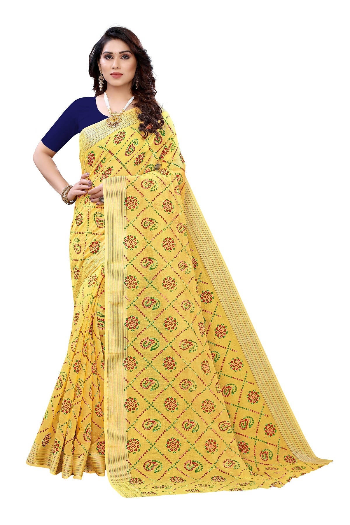Vamika Yellow Linen Jari Border Saree (CHARVI YELLOW)