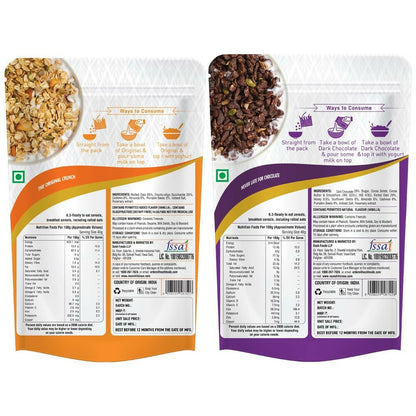 Munchilicious Granola Combo Pack - Original & Dark Chocolate Combo
