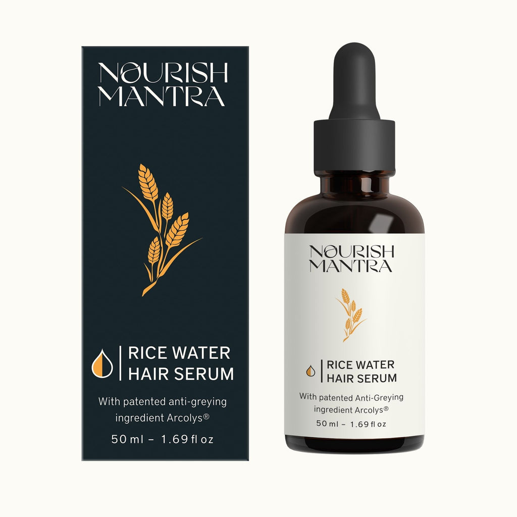 Nourish Mantra Anti-Greying Rice Water Hair Serum - 50 ml (Pack of 2)