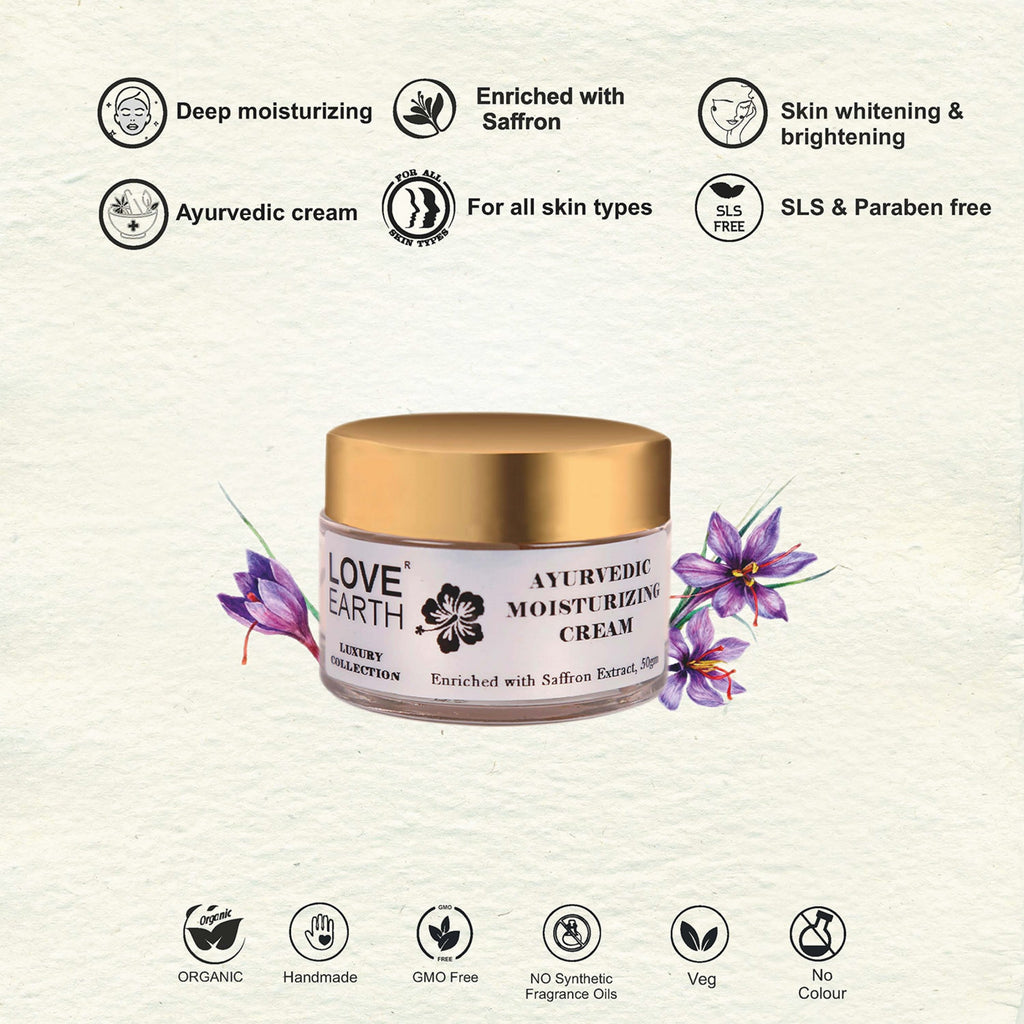 Love Earth Ayurvedic Moisturizing Cream - 50 gms