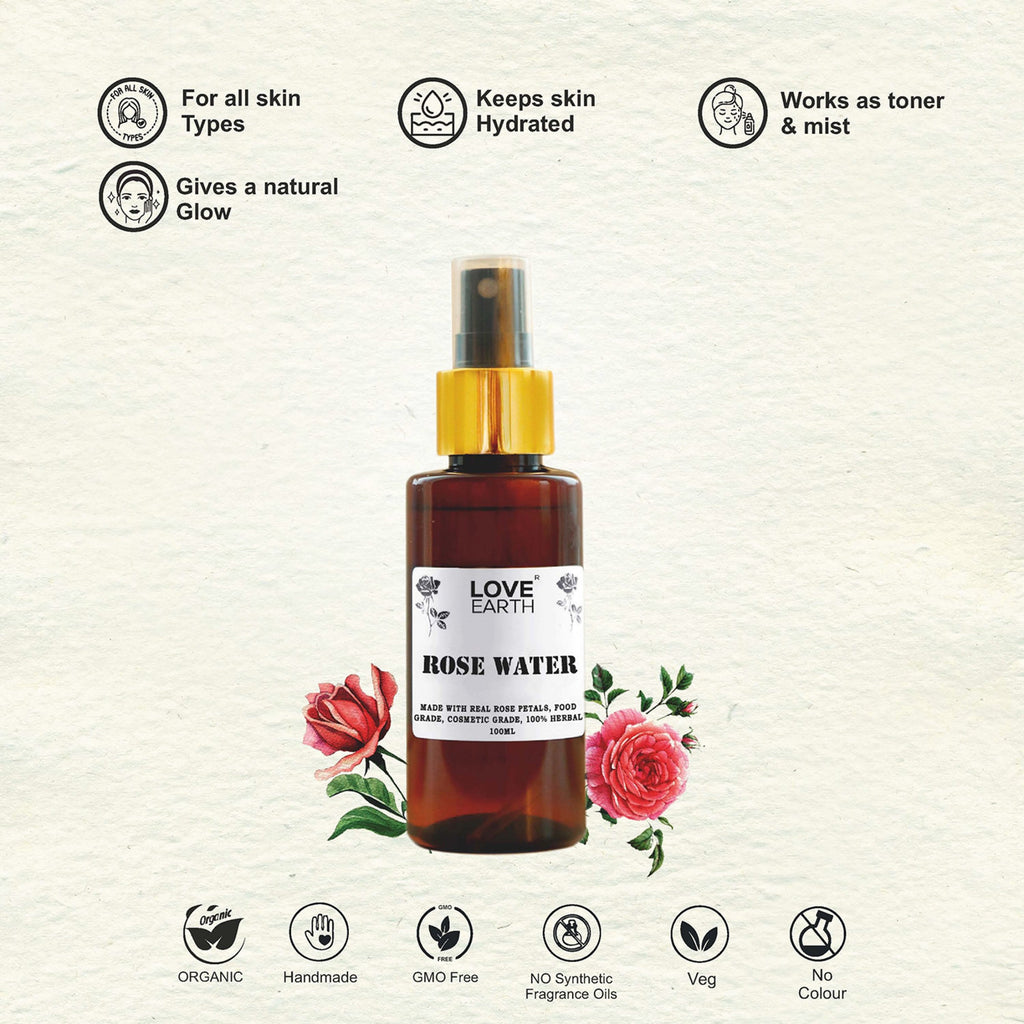 Love Earth Rose Water - 100 ml