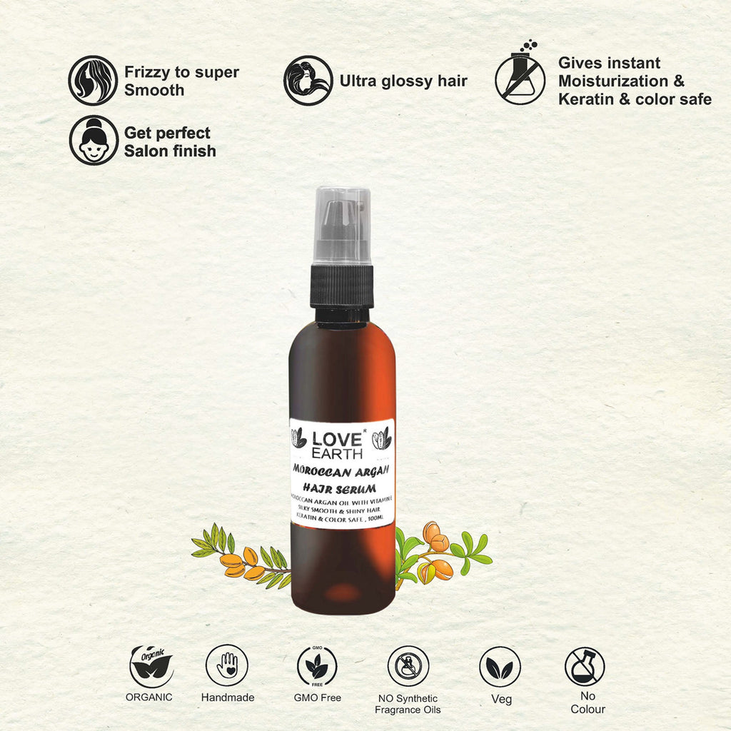 Love Earth Moroccan Argan Hair Serum - 100 ml