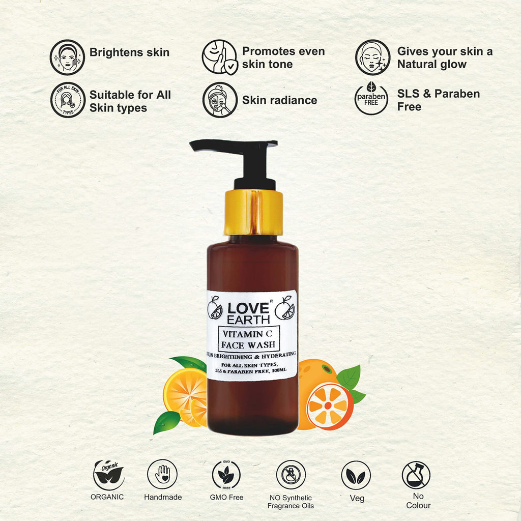 Love Earth Vitamin C Face Wash - 100ml