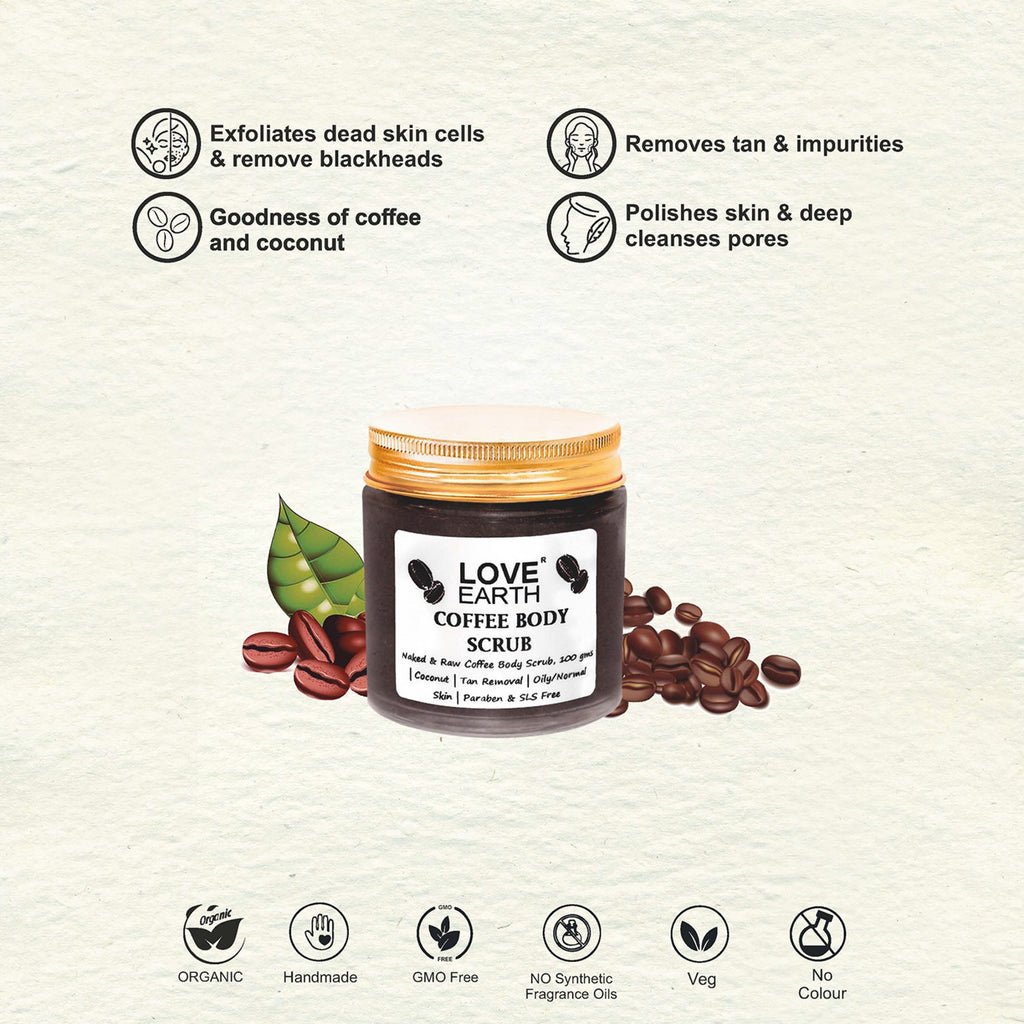 Love Earth Coffee Body Scrub - 100 gms
