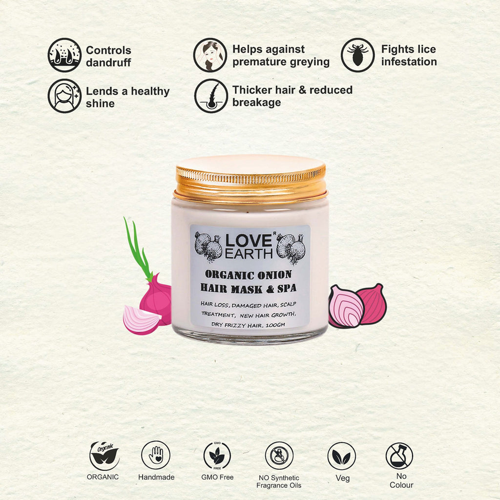 Love Earth Organic Onion Mask And Spa - 100 gms