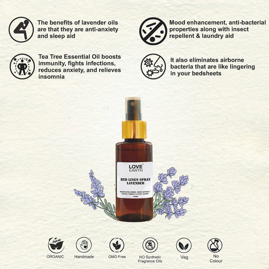 Love Earth Bed Linen Spray - Lavender - 100 ml