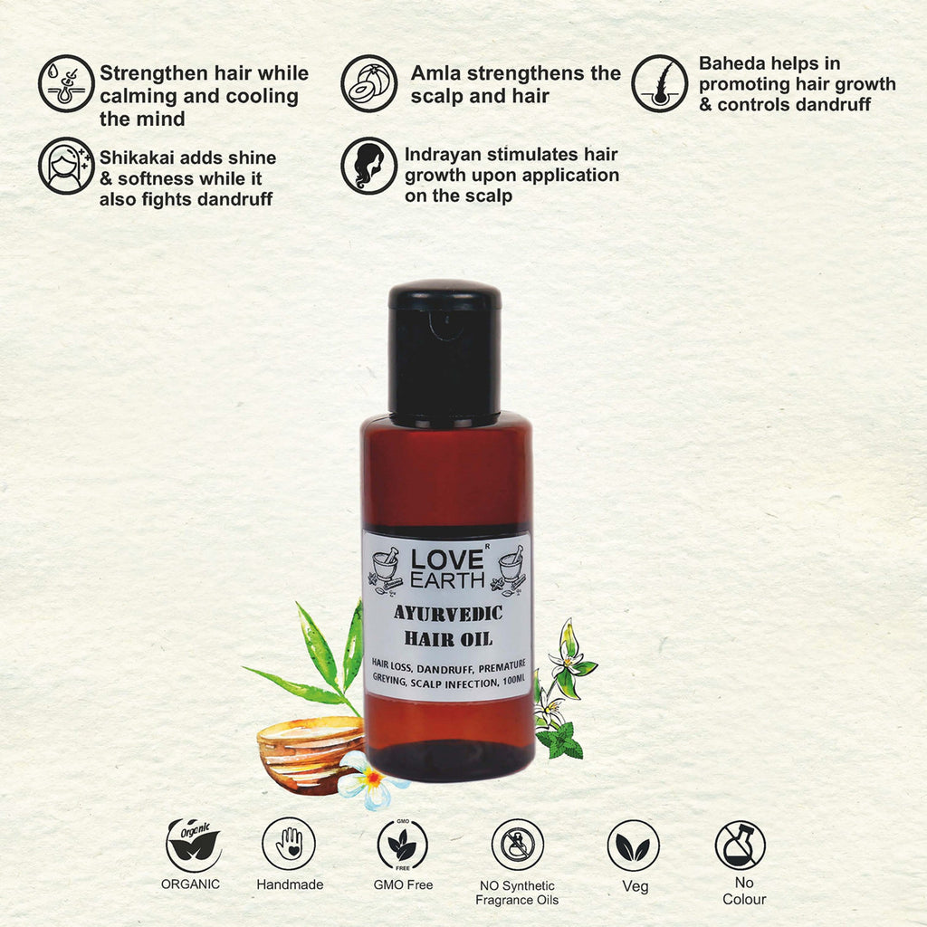Love Earth Ayurvedic Hair Oil - 100ml