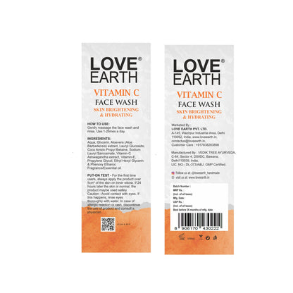 Love Earth Vitamin – C Face Wash