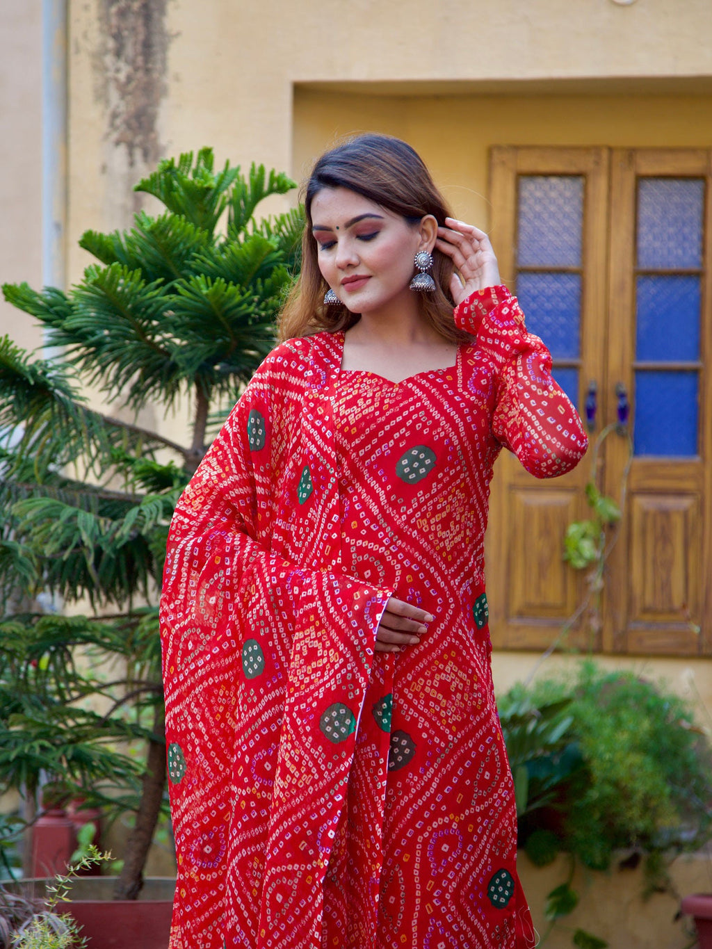 ONEWE INDIA Raas Bandhani Set (Set of 3)
