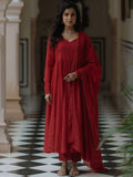 Anayna Women Panelled Kurta with Trousers & With Dupatta