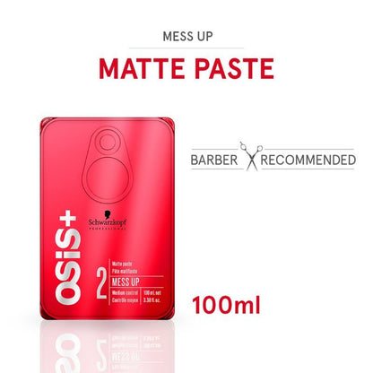 Schwarzkopf Professional Osis+ Mess Up Matte Paste - 100 ml