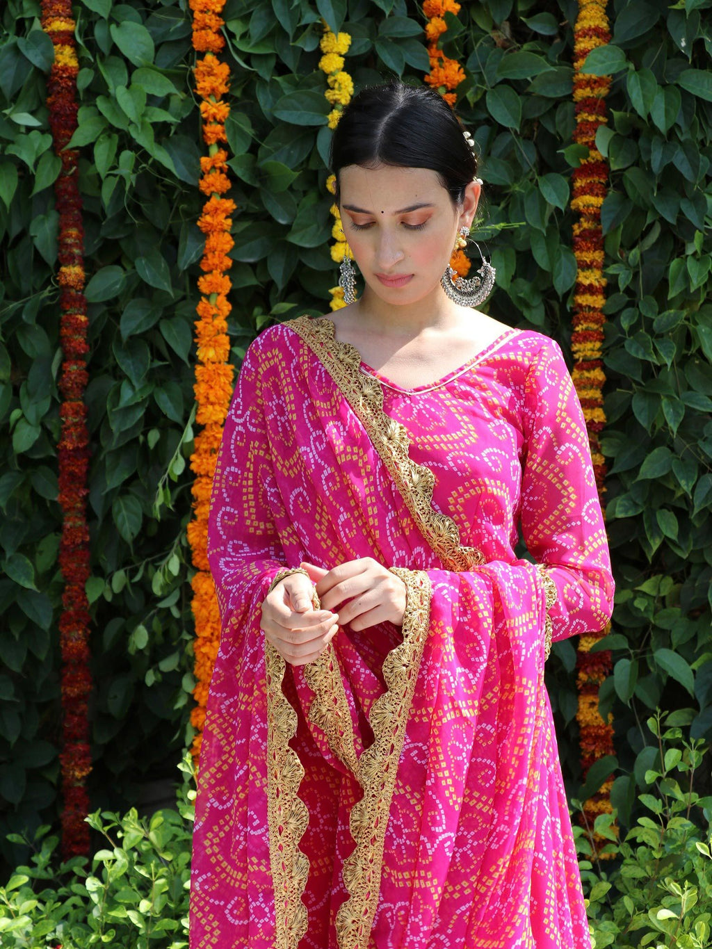 ONEWE INDIA Sheena Bandhani (Set of 3)