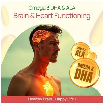 Bliss Welness Heart, Brain & Skin Health Penta Omega Veg Softgel