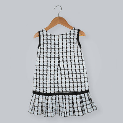 Pink Cow Fashions Box Print Dress With Bow