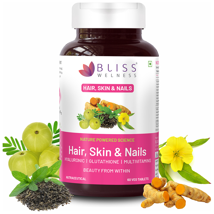 Bliss Welness Hair Skin & Nails Veg Tablet