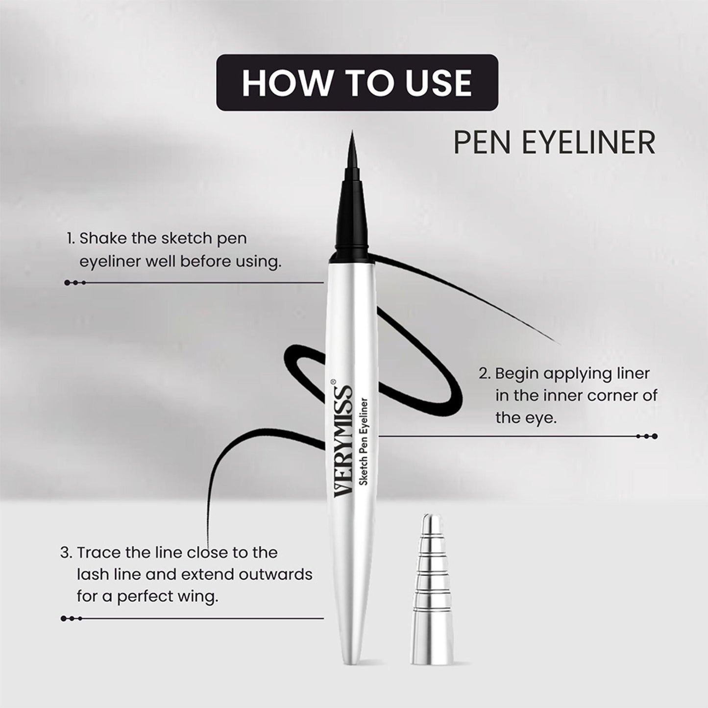 VERYMISS Waterproof Pen Eyeliner + Mascara Combo Set