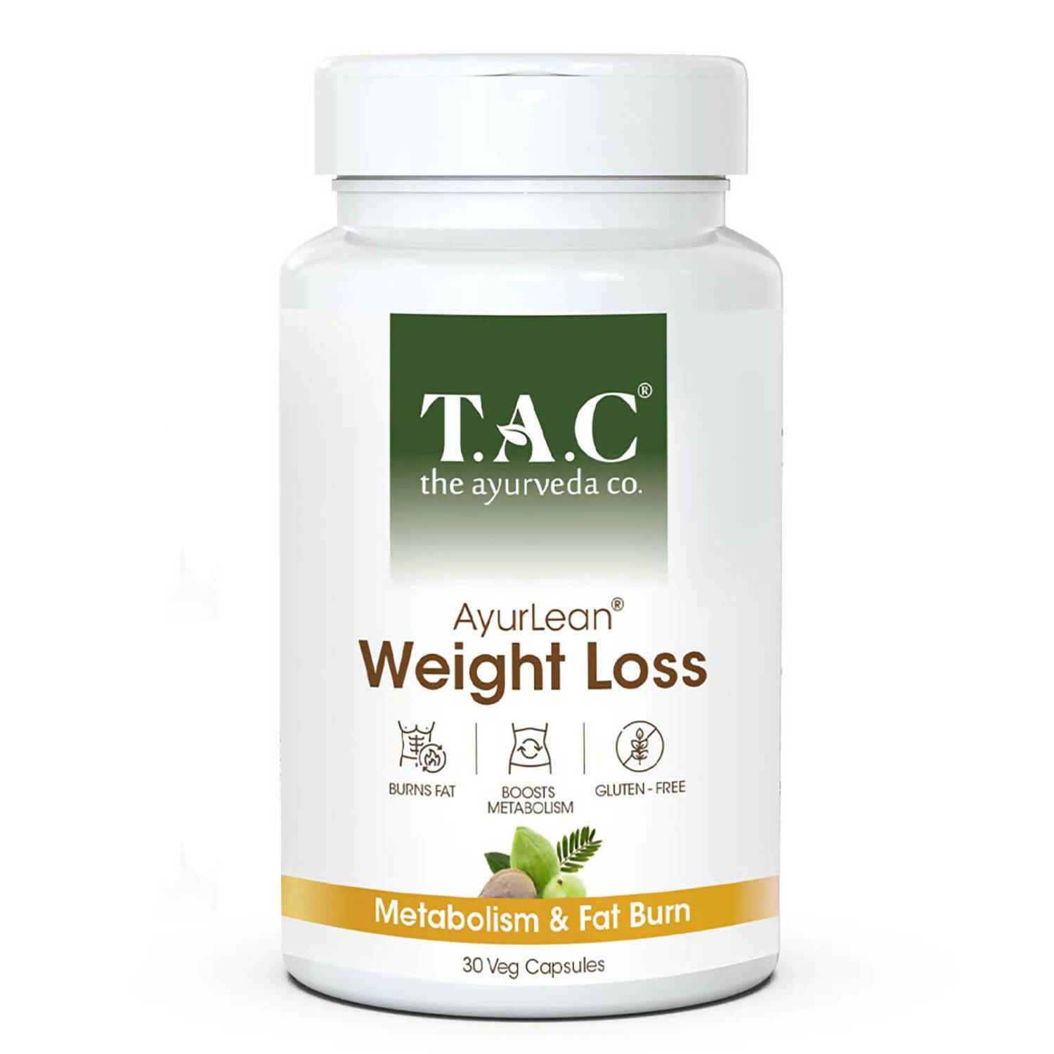 T.A.C - The Ayurveda Co. AyurLean Weight Loss Veg Capsules - 30 veg Capsules