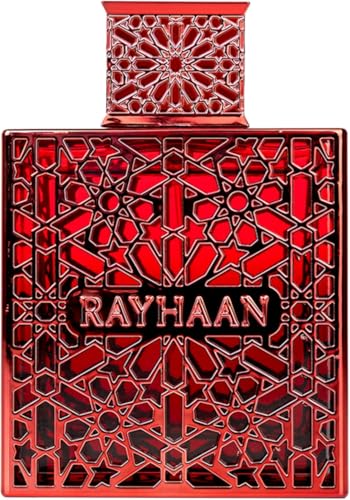 RAYHAAN Crimson Eau de Parfum Spray for Unisex –Luxury Arabian Perfume, Long Lasting EDP Fragrance, Premium Designer Red Bottle Scent, Rich Oriental Aroma for Men & Women