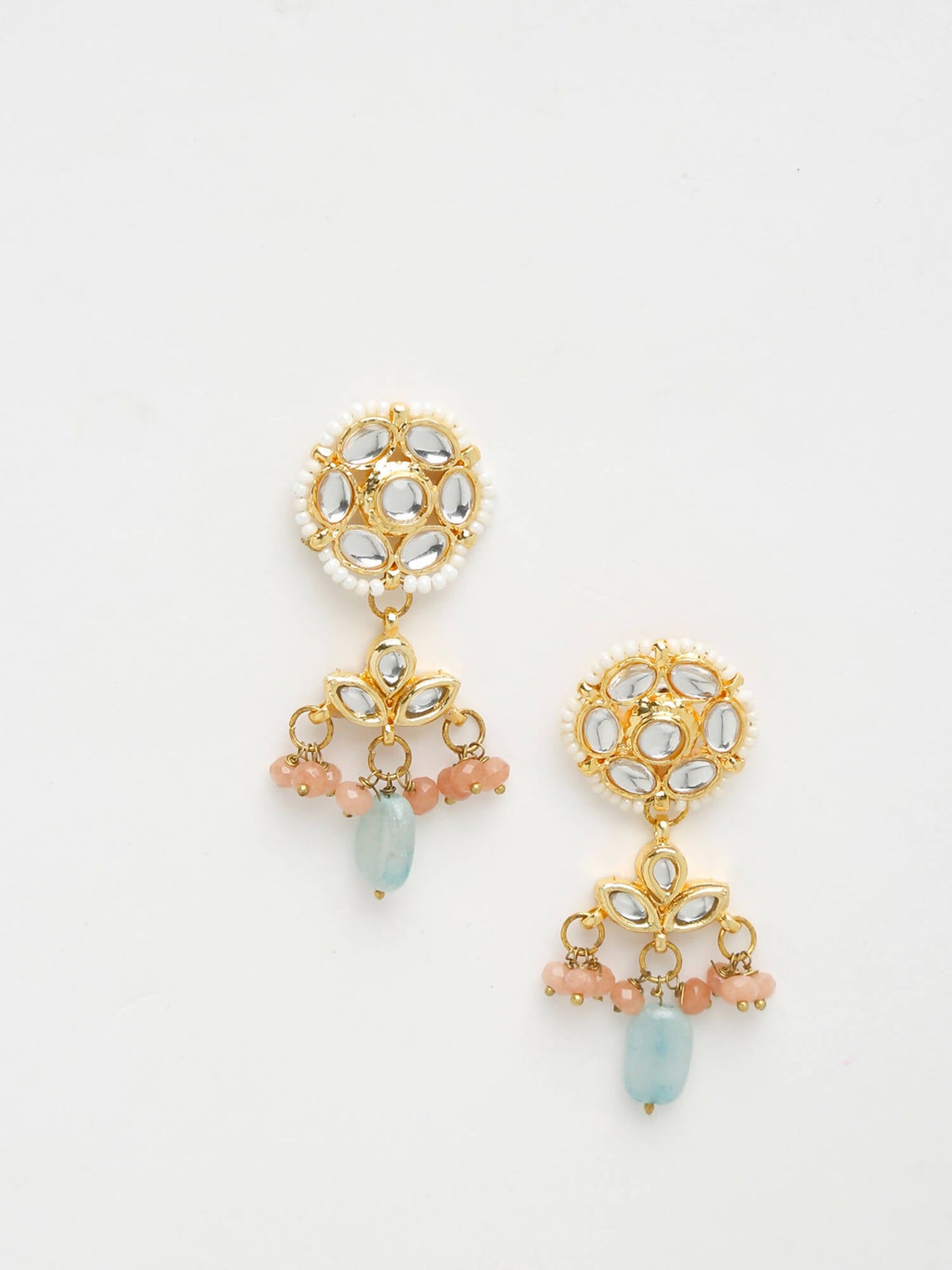 Kundan Earrings - Ruby Raang