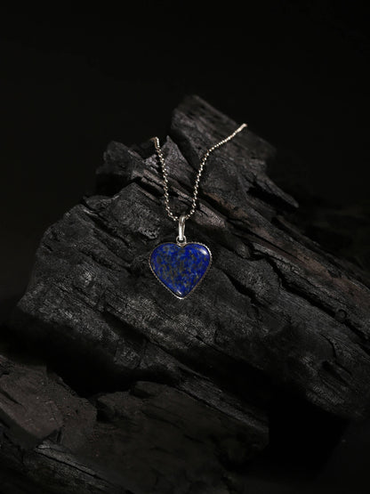Women's Silver-Toned Blue Silver-Plated Handcrafted Chain - Ruby Raang