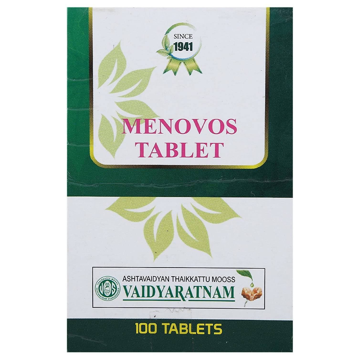 Vaidyaratnam Menovos Tablet - 100 Tabs