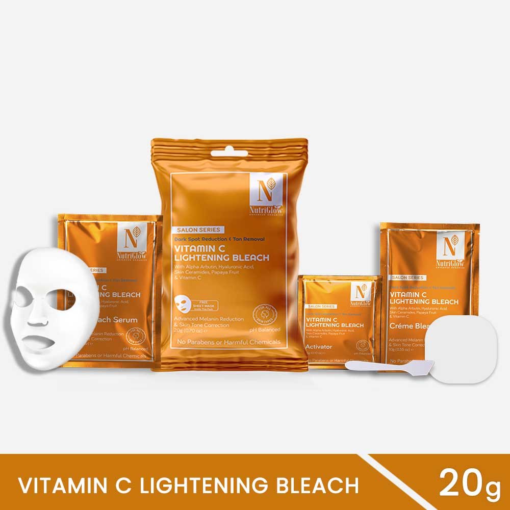 NutriGlow Advanced Organics Vitamin C Bleach (6 in 1) - 200 gms